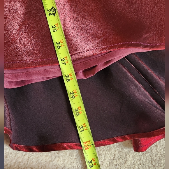 90s Y2K Fairy Whimsygoth Milkmaid coquette prom Red Satin shimmer 8 - Picture 14 of 14